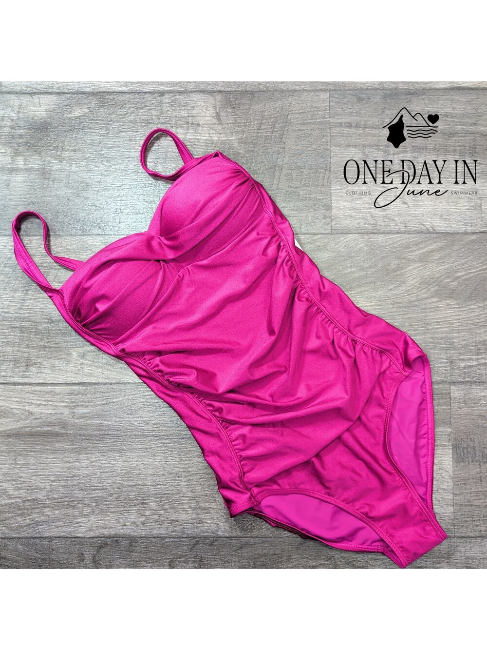 Betsy Johnson Bandeau One Piece Swimsuit Size S